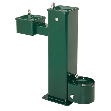 ADA Outdoor Stainless Steel Pedestal Fountain w/ Pet Fountain